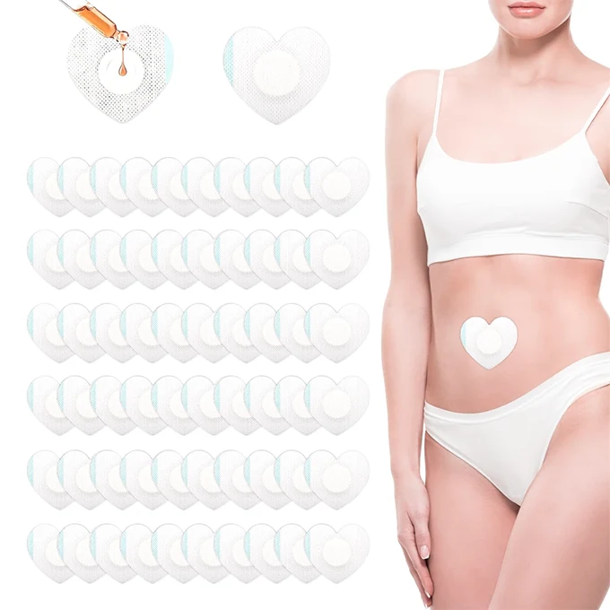 Gosknor 60pcs Castor Oil Wrap for Belly Button