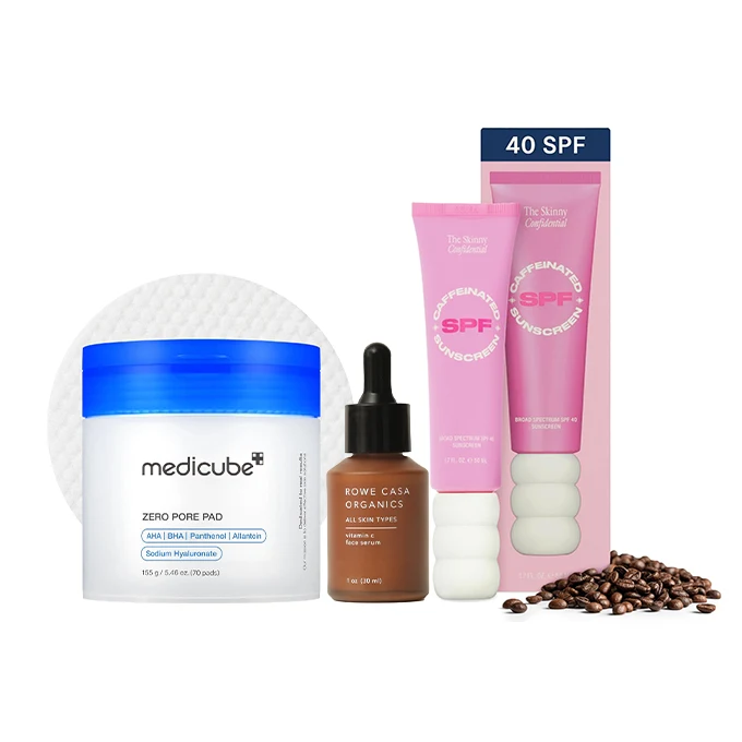 Skincare trinity- Cleanser + Vit C + SPF